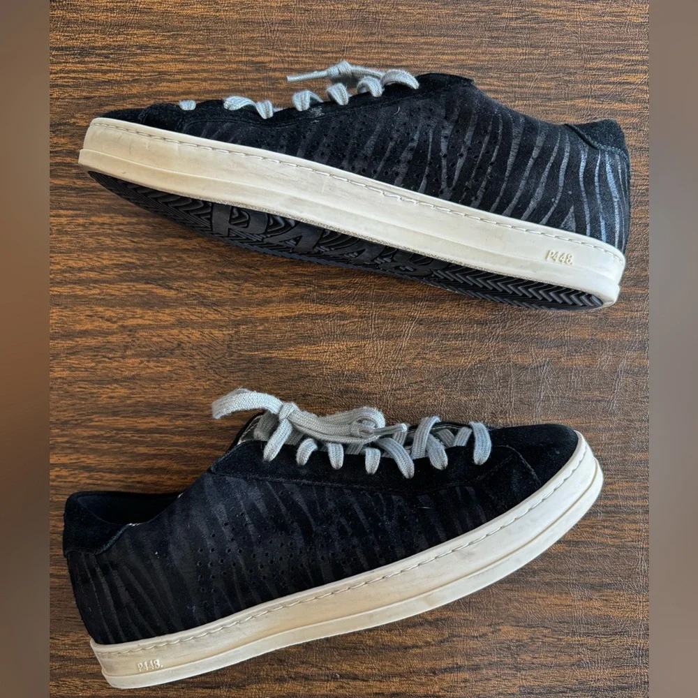 P448 Zebra Iridescent Low-Top Sneakers EU 36